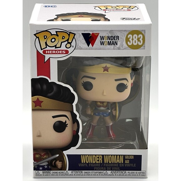 Funko Other - Vaulted Funko POP! #383 Heroes Wonder Woman Golden Age Vinyl Figure